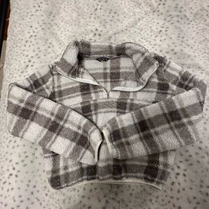 Sherpa Cropped Quarter Zip